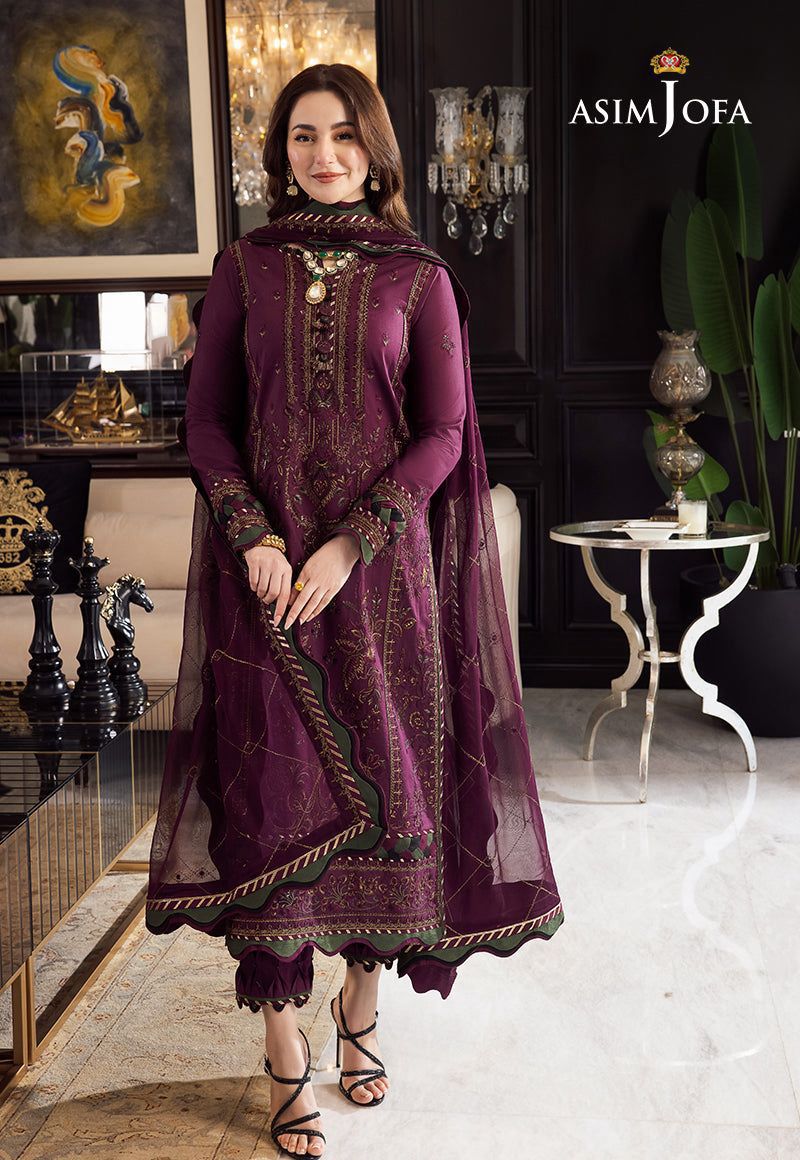 Embroidered Dhanak Three Piece Winter Collection