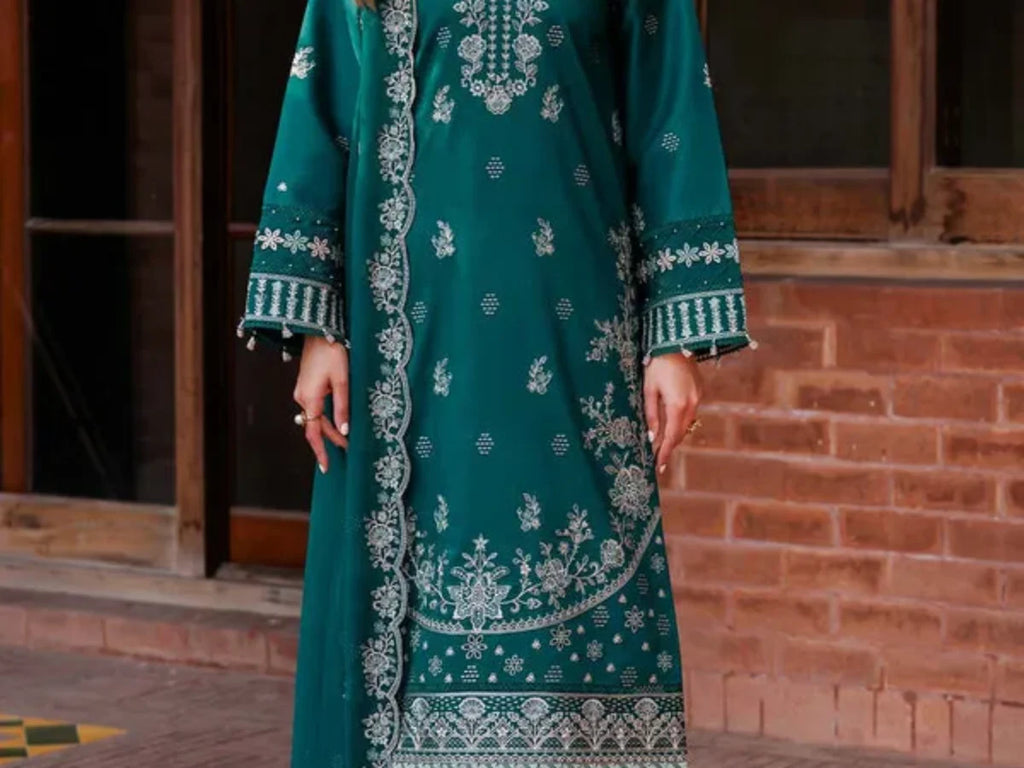 Embroidery Dhanak Three Piece Winter Collection