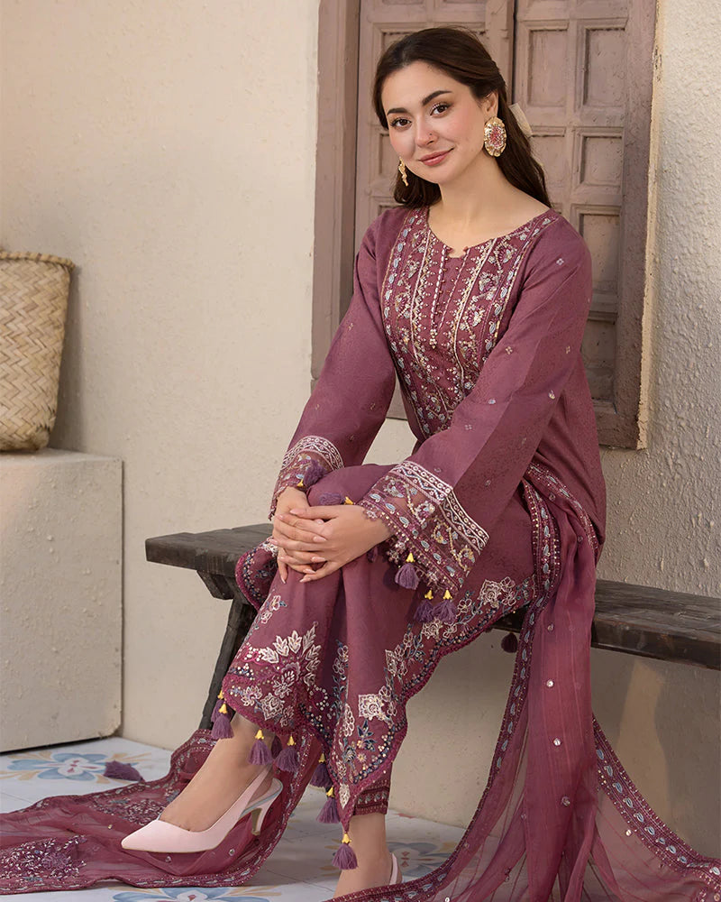 Dhanak Three Piece Winter Collection