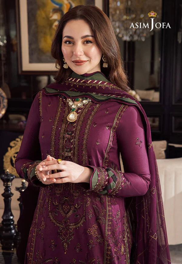 Embroidered Dhanak Three Piece Winter Collection